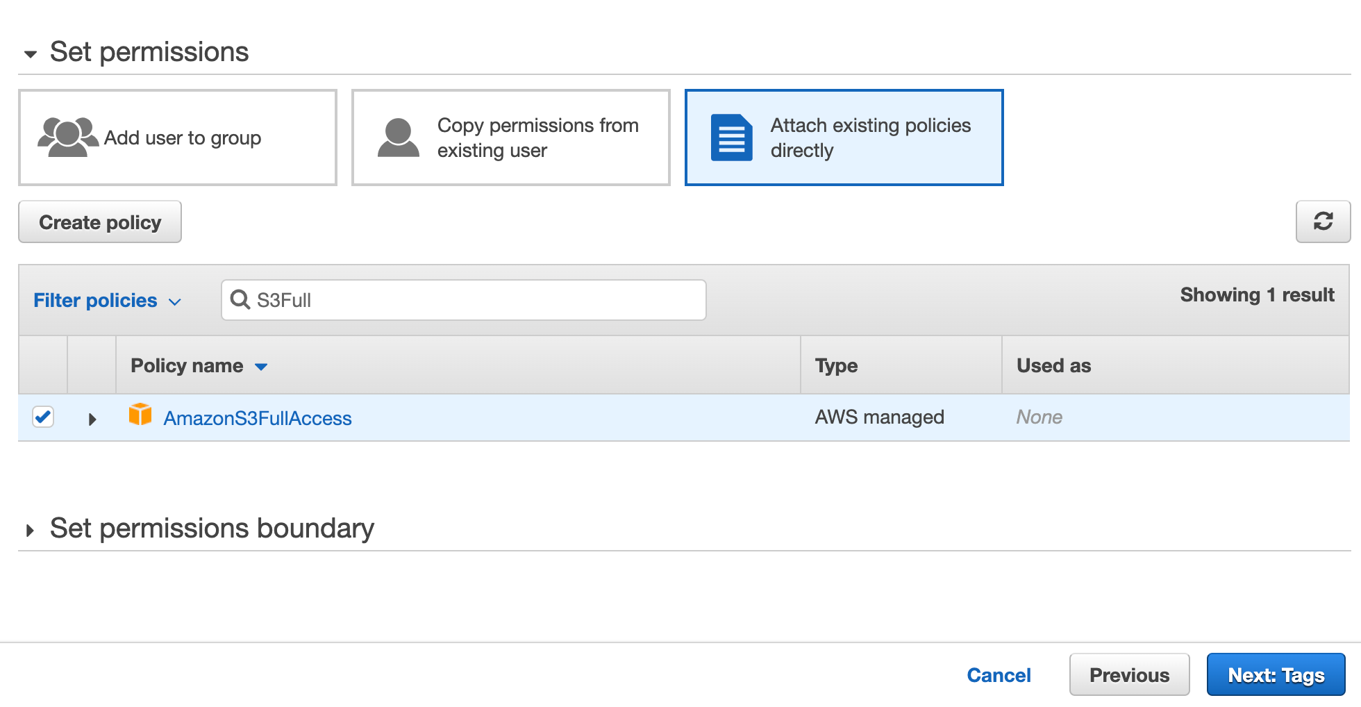 User Permissions
